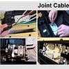 Cable jointing stages - cable preparation, fibre clamping, fibre dressing, finished joint